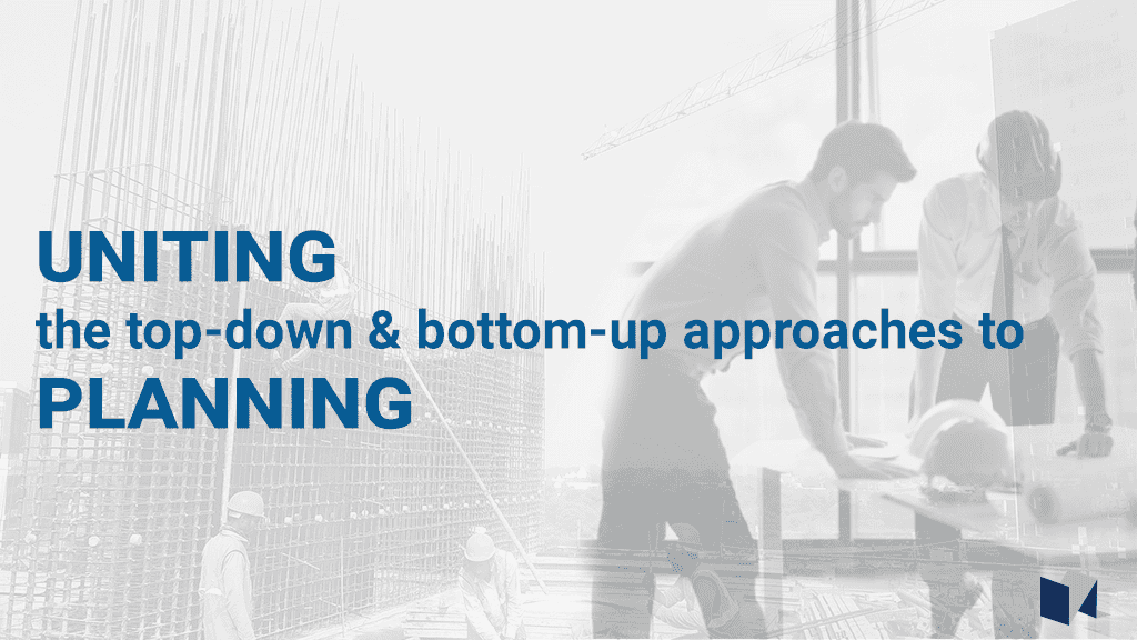 Uniting the top-down and bottom-up approaches to planning