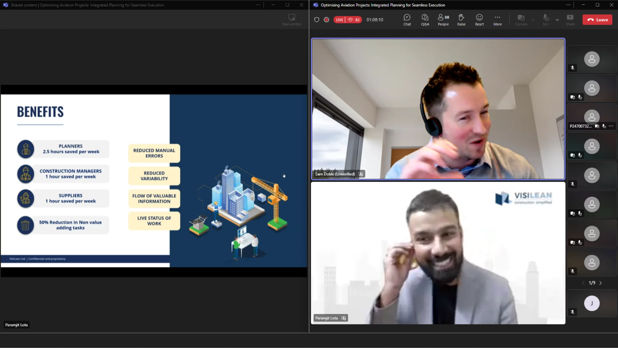 Paramjit and Sam delivering the seminar